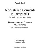 Monasteri e conventi in Lombardia